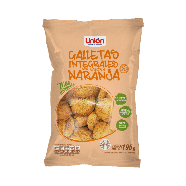 galleta integral con sabor a naranja